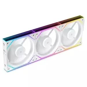 TL-M12QW X3 120mm ARGB 케이스 팬 2000RPM 흰색 인피니티 미러 조명 PWM 속도 조절