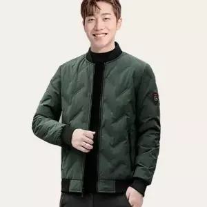 [하프클럽/]얇은 남자 패딩 자켓 퀼팅 남성 패딩 점퍼 블루종 간절기