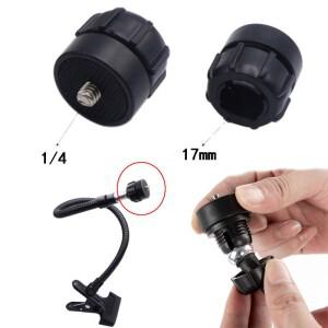 1/4 나사-17mm 볼 헤드 인터페이스 플라스틱 조인트 어댑터  휴대폰 거치대 DV 카메라 자동차 장착 삼각대