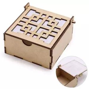 우드공예 MDF DIY 우드 보석함 전통문양 (2호) 한지포함 열개