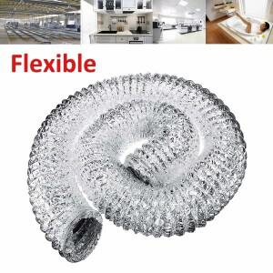 2/3M 4 인치 100mm 인공 호흡기 파이프 PVC 알루미늄 튜브 공기 환기 호스 유연한 배기 덕트 시스템 욕실