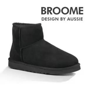 (도매신) BROOME 숏미들롱부츠 방한화 브룸로우 블랙