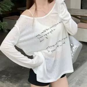 심플 레터링 롱슬리브 티숙 JSCd0186 프린트 캐릭터 캐릭터 여성 티숙