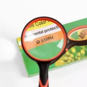 확대경 65mm 더블 컬러 돋보기 2배율 볼록렌즈 돋보기확대경