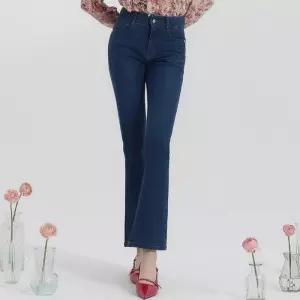 [뱅뱅] 여성 라이크라 세미 부츠컷 데님_인디고