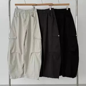 빅사이즈바지 X943L606 카고느낌스트링팬츠 TC