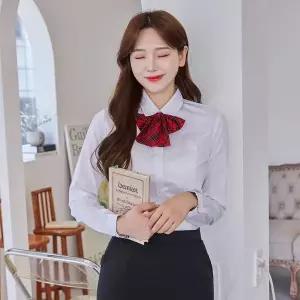 [하프클럽/]TBZ 교복몰 (빅사이즈) 여성 교복 셔츠 각카라 그레이체크