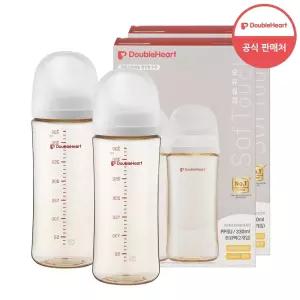[더블하트] 3세대 330ml 트윈팩 (젖병2개/노꼭지