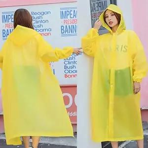 여성 경량 후드 우비 1P 아웃도어 놀이동산 등산 낚시 레인코트 비옷-WFNK9BT
