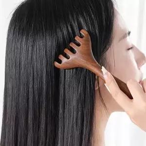 TBZ 헤어 마사지기 우등 홈케어 갈고리 모양 괄사-WFNLKQR