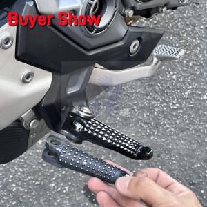 CNC 라이더 풋 페그 운전자 앞 발판 오토바이 페달 카와사키 닌자 ZX 6R ABS KRT 10R Z1000 ZR-800 Z H2 S