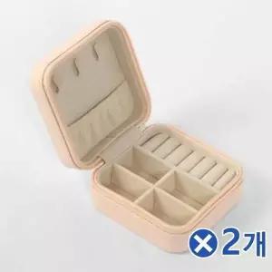 TBZ 지퍼형 미니 액세서리 보석함 라이트피치x2개 반지함-WFNN7GX