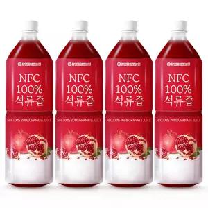 [3+1]  참앤들황토농원 NFC 착즙원액 100% 석류즙 1L, 4개