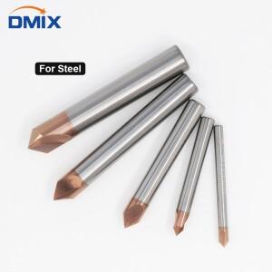 DMIX 90 ° 2플루트 카바이드 챔퍼 커터, 스팟 드릴 (강철용, 알루미늄용)