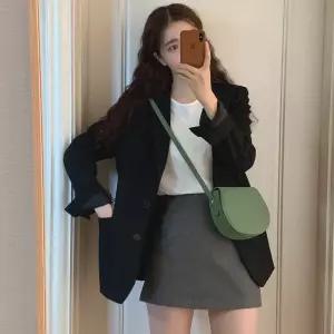 여성자켓 블랙 길거리 오피스룩 정장 코트 가을 캐주얼 상의 심쿵