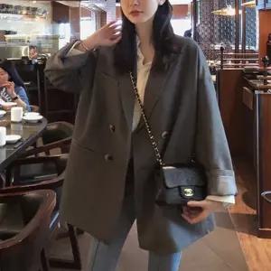 여성자켓 가을 캐주얼 정장 코트 루즈핏 빈티지 상의 심쿵