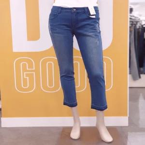 [뱅뱅]뱅뱅)여성 컷팅 슬림 스판 청바지 NQH193