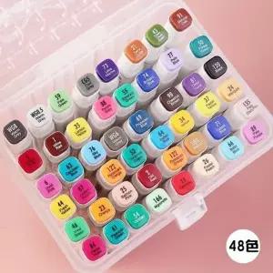 고품질 TBZ 컬러마커 그래피티 유성 마커 세트 48색 드로잉붓펜 마...