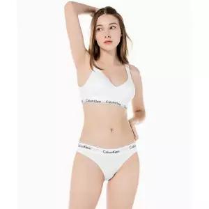 캘빈클라인 CALVIN KLEIN UNDERWEAR 여성 아이콘 코튼 모달 스쿱백 브라렛_QF5490100