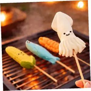 야외 캠핑 파티 간식 꼬치 구이 마시멜로 디저트 감성 간편 조리 캠핑 음식 용품