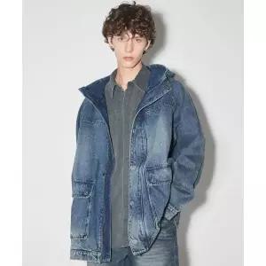 브랜드정품 BUCKAROO 아웃포켓 후드 데님 점퍼 인디고 176769