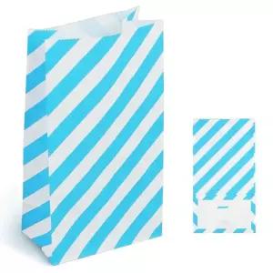 고품질 10P 사선 각대 봉투 파랑 13x8x24cm 종이 포장 선물 (WFJES13)