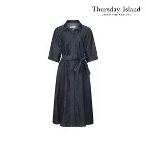 [써스데이아일랜드][Thursday Island] 풀오픈 셔츠형 원피스(T244MOP635W)