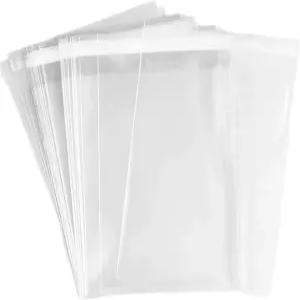 델라타누스 200 PCS 4 x 6 인치 투명 셀로판 첼로 가방 두께 1.6 밀 핏 4X6 프린트 포토 카드 캔디 간식
