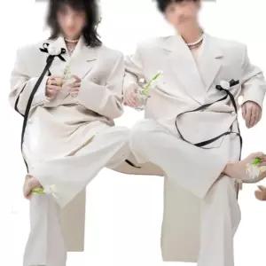 커플스냅촬영의상 슈트 셀프웨딩 세미정장 루즈핏 제주