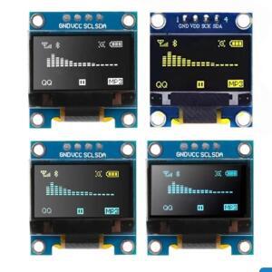 1-20개  0.96인치 OLED IIC 시리얼 화이트 블루 디스플레이 모듈 128X64 I2C SSD1306 LCD 스크린 보드 (아