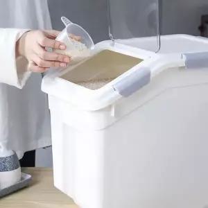 쌀통 밀폐용기 잡곡 보관함 시리얼 사료 소분통