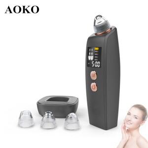 AOKO 블랙헤드 리무버 무선 충전 페이스 딥 모공 클리너 엑스폴리에이팅 여드름 여드름 제거 블랙헤드 진공
