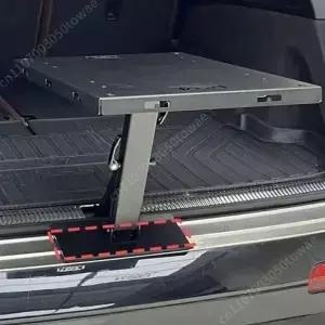 접이식 자동차 테일게이트 테이블 높이 조절 가능한 뒷문 SUV 트럭 오프로드 차량 야외 캠핑용 휴대용 책상