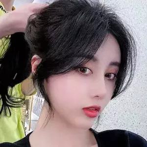 C컬 옆머리 똑딱이 부분가발 5p 블랙 헤어피스 헤어피스