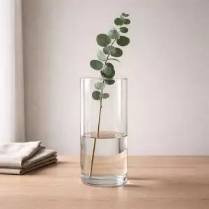 베하몰 원통 유리 화병 15x30cm인테리어 꽃병 화분 소품 투명 다용도 도병 향초 글라스