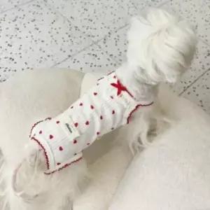 [PET] 하트 애견 고양이 여름 옷 실내복 나시 애견의류 강아지