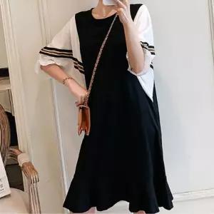 패션 데일리룩 가오리핏 원피스 여자 데일리