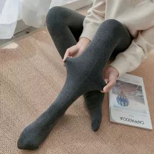 여성 골지 유발 쫀쫀 스판 슬림핏 논 기모 레깅스 HHg65SFw
