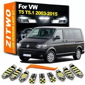 ZITWO 19Pcs LED 전구 인테리어 조명 키트 VW 폭스바겐 Multivan Caravelle Transporter T5 T5.1 2003- 201