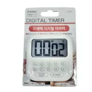 드레텍 디지털 타이머 화이트 제과제빵타이머 디지털