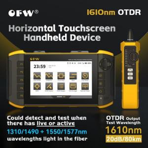 2024  OFW 미니 OTDR 활성 라이브 광섬유 테스터 1610nm 20dB 광학 반사판 반사계 터치 스크린 iOLA OPM VF