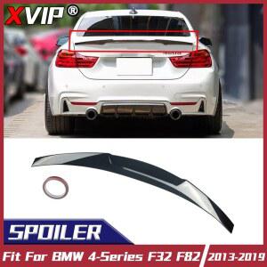 체인오일러 XVIP 글로스 블랙 M4 스타일 트렁크 스포일러 BMW 시리즈 F32 F82 2013 2019 쿠페 유니버설 액세서리