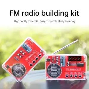 DIY FM 라디오 전자 키트 조정 가능한 주파수 150Hz20KHz 디지털 디스플레이 납땜 프로젝트 연습 RDA5807