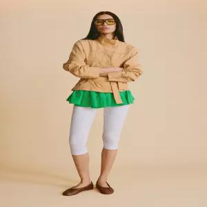 ZARA 스터드 벨트 재킷 - 살구 4749/710/696