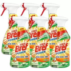 브레프 청소세정제 주방용 500ml, 6개