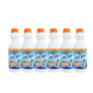유한락스 세탁조 세정제 500ml x6개 액체형 세탁조클리너 일반/드럼 겸용