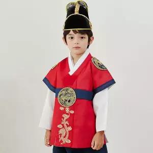 [보리보리/하랑한복]하랑한복 알천랑 궁중 돌잔치 금장 용문 행사  남아 한복 세트