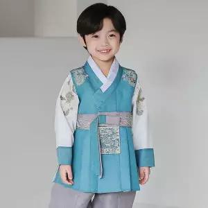 [보리보리/하랑한복]하랑한복 세자랑 명절 아동 돌복 고급 전통 유아 어린이 남아 한복 세트