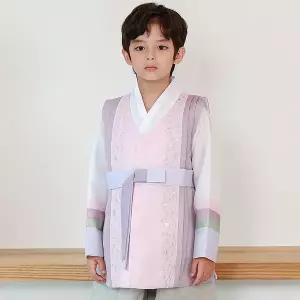 [보리보리/하랑한복]하랑한복 신비랑 유아 아동 돌복 전통 어린이 명절 남아 한복 세트