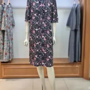 [앤디스클라인]A2MBO661A 둥근카라 단작프릴 린넨원피스